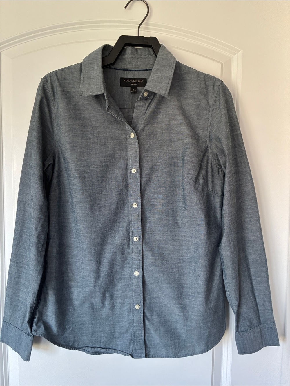 Banana Republic Men's Heather Slate Button-Up Shirt